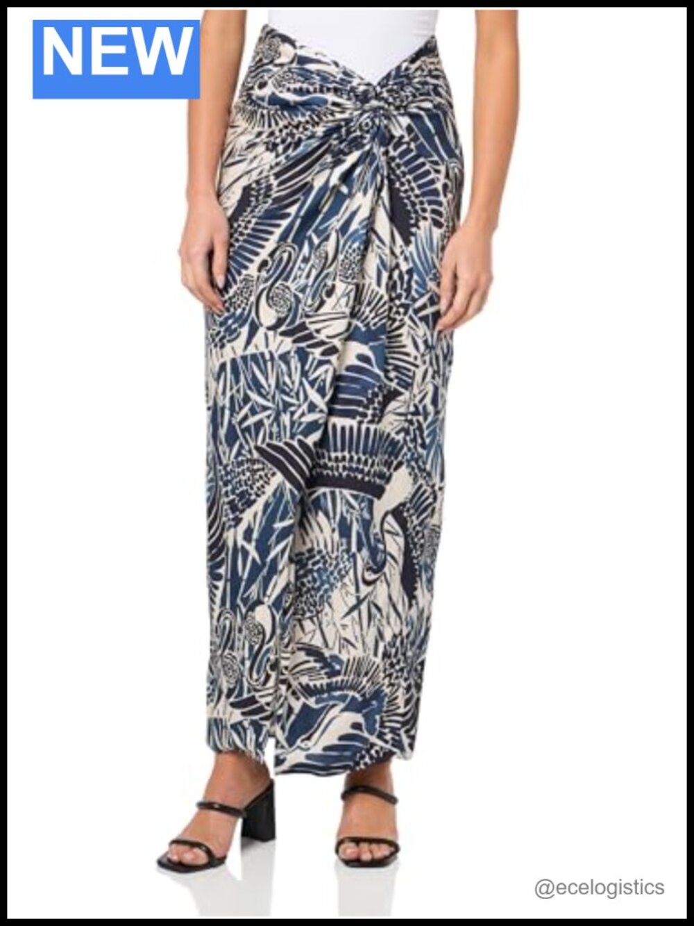 Trina Turk Alodia Maxi Skirt 100% Modal Rayon Dry Clean Wear to Work